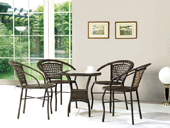Aluminum rattan chairs